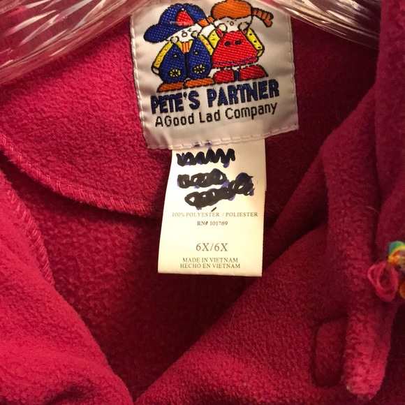 Girls Pete’s Partner Fuchsia Coat - Picture 6 of 6